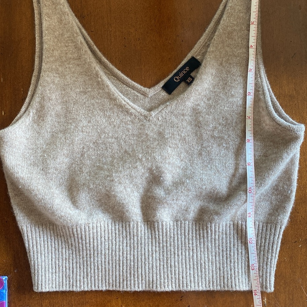 Quince Mongolian Cashmere Cropped Tank - Picture 5 of 5